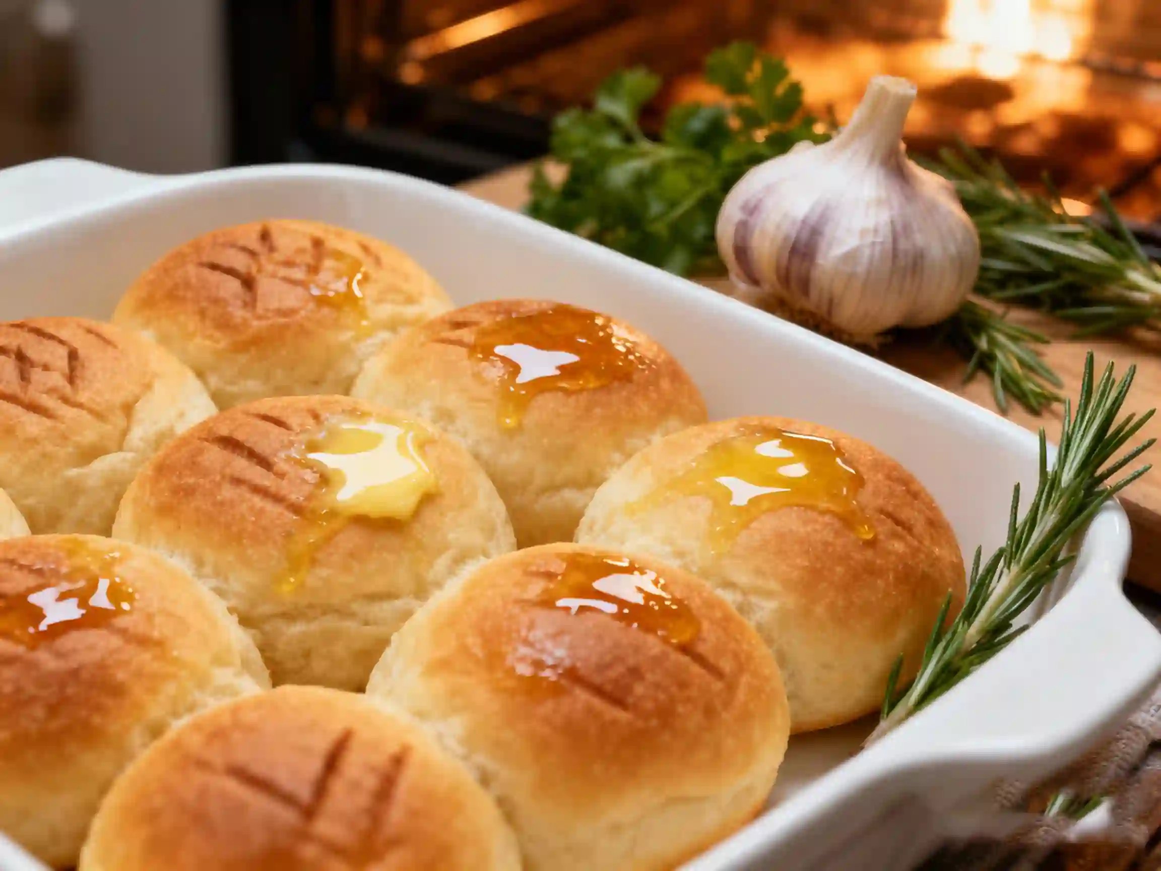 Garlic Butter Dinner Rolls