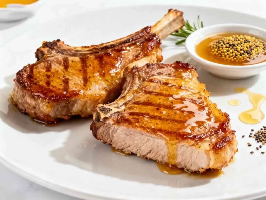 Mustard Honey Pork Chops